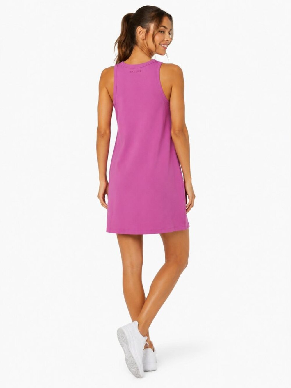 NWT Bandier Aperitif Sport Rib Tennis Golf Dress Pink Bodacious Size XS